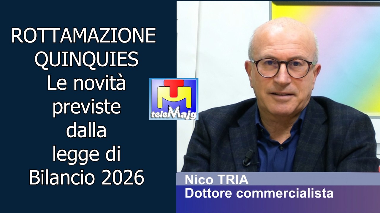 Majg Notizie 16 02 2026 ospite Nico Tria dottore commercialista