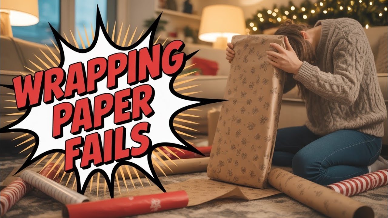 Slår in julklappar 🤫