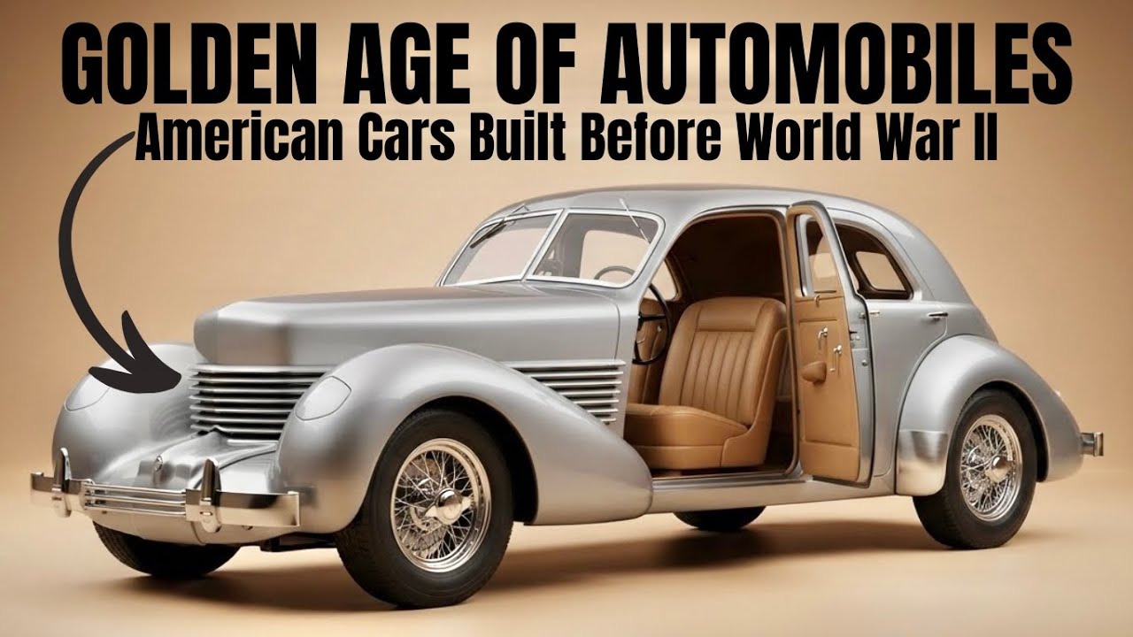 All American CARS Built Before World War II