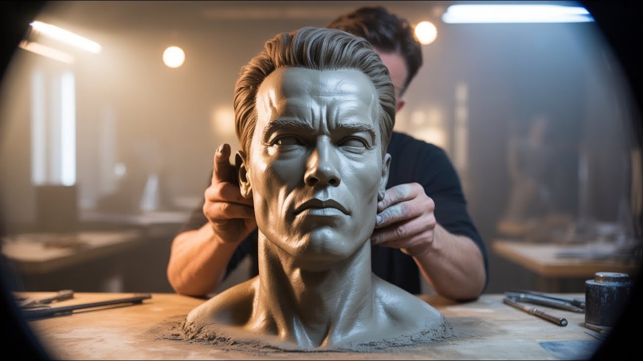 Sculpting the Legendary T-800 | Original Footage by Stecca 
