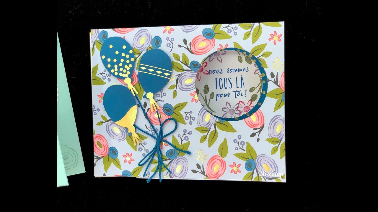 peekaboo slider card / carte à message caché
