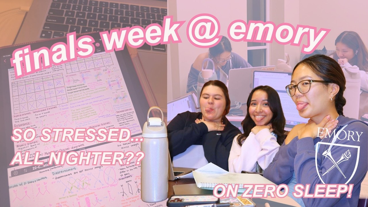 FINALS WEEK @ EMORY UNIVERSITY || COLLEGE VLOGS