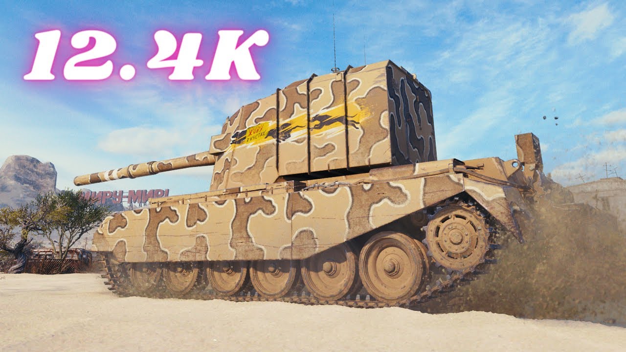 FV4005 Stage II  12.4K Damage World of Tanks Replays