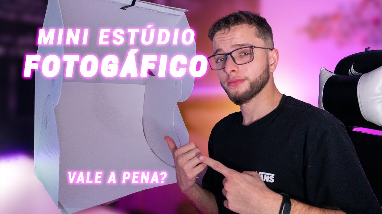 MINI ESTÚDIO FOTOGRÁFICO PARA FOTOS DE PRODUTOS