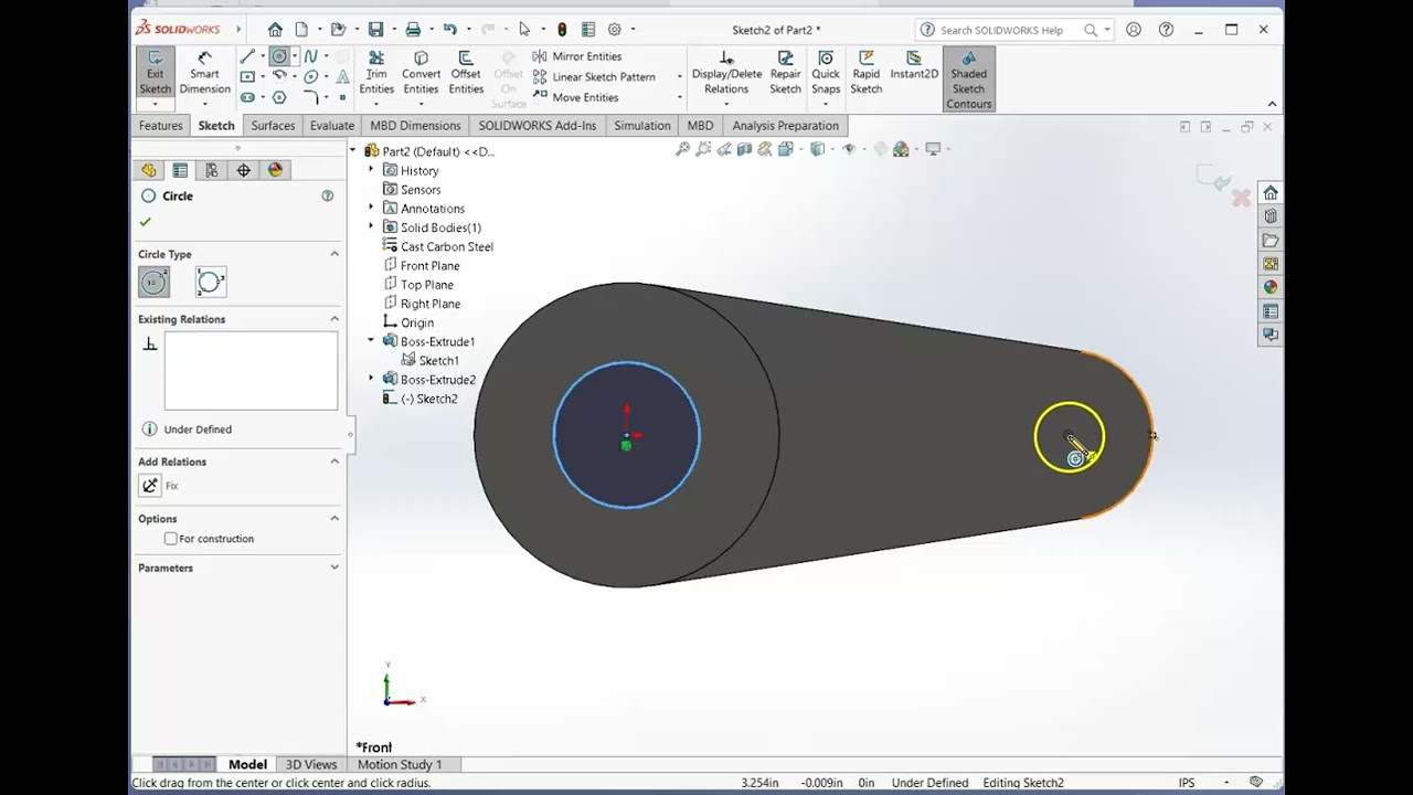 Creating a Connecting Rod exercise
