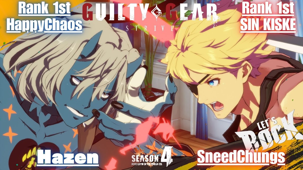 GGST➤Rank 1st HappyChaos / ケイオス [ Hazen ] vs Rank 1st SIN / シン [ SneedChungs ] Guilty Gear Strive