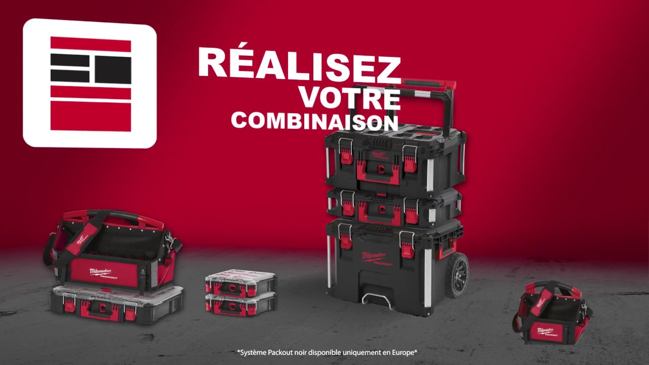 PACKOUT&trade; MILWAUKEE - Syst&egrave;me de rangement et de transport polyvalent