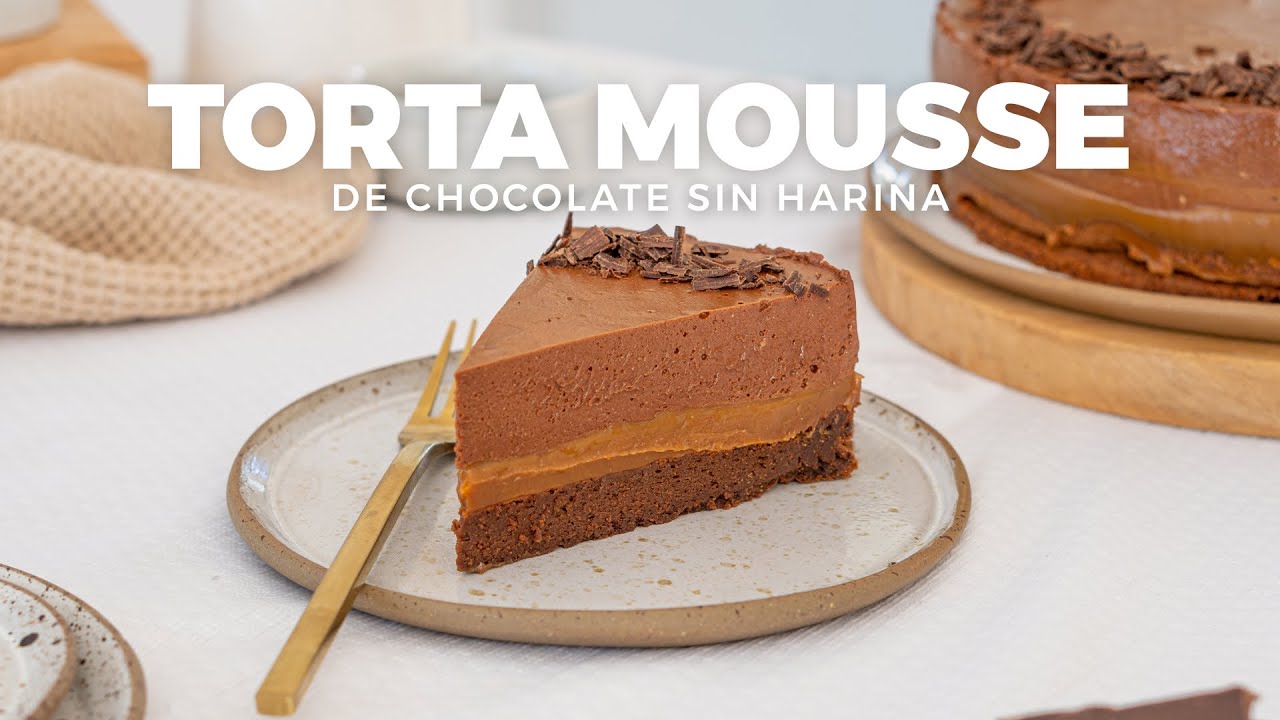 Torta mousse de chocolate | Sin harina | La Cocina de Calu