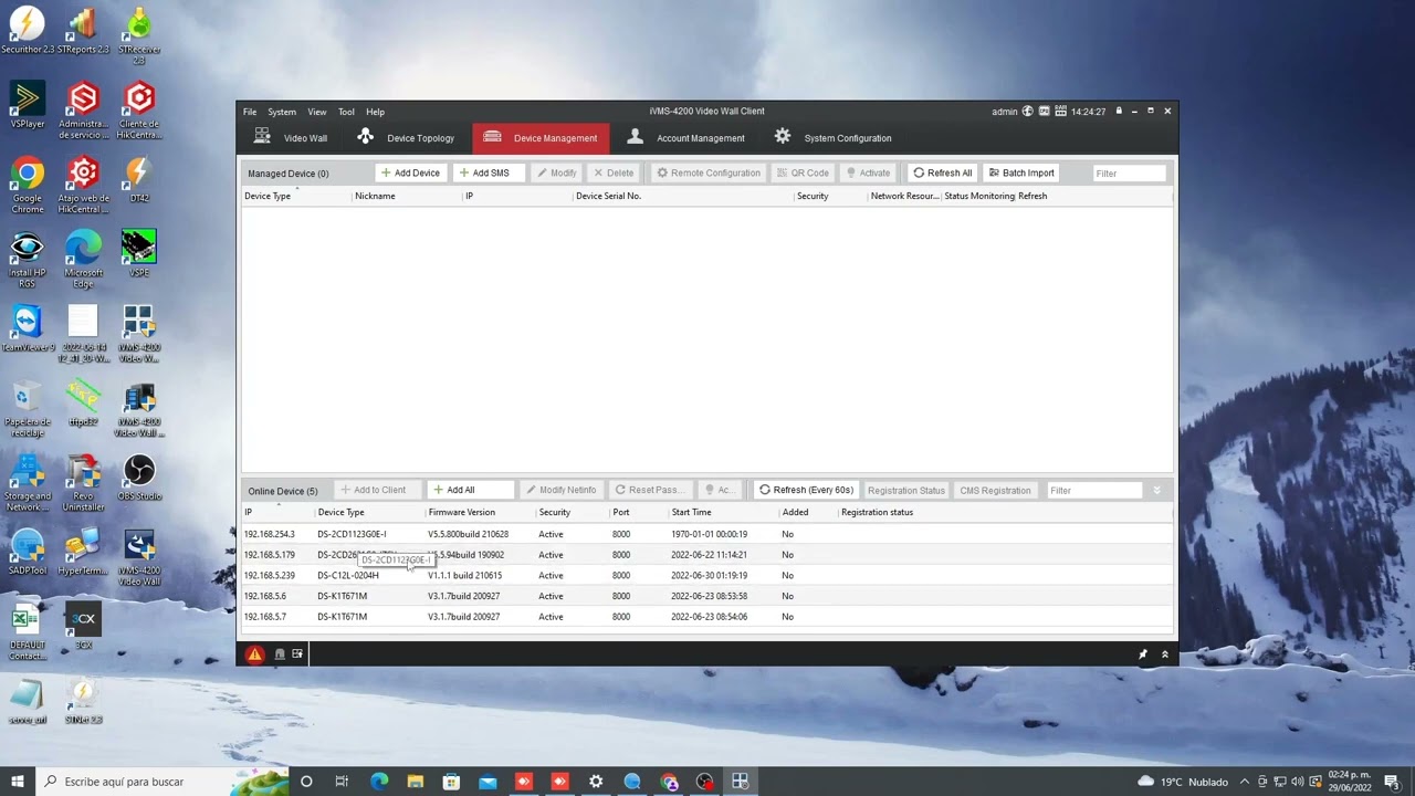 Configuración básica controlador de Videowall modelo DS-C12L-0204H