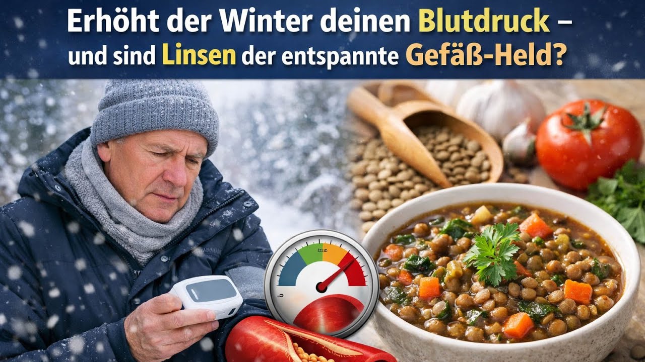 Kalte Tage, salziges Essen: Helfen Linsen deinen Arterien heimlich?