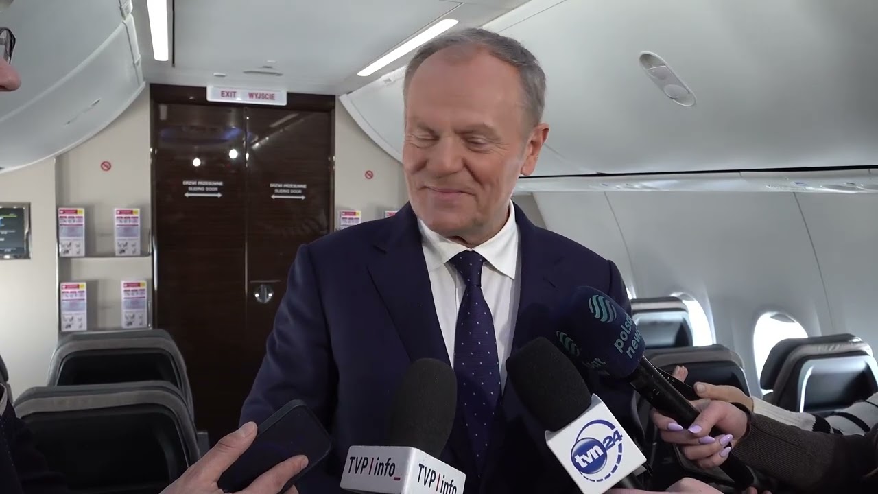 Wypowiedź Premiera Donalda Tuska w drodze do Monachium.