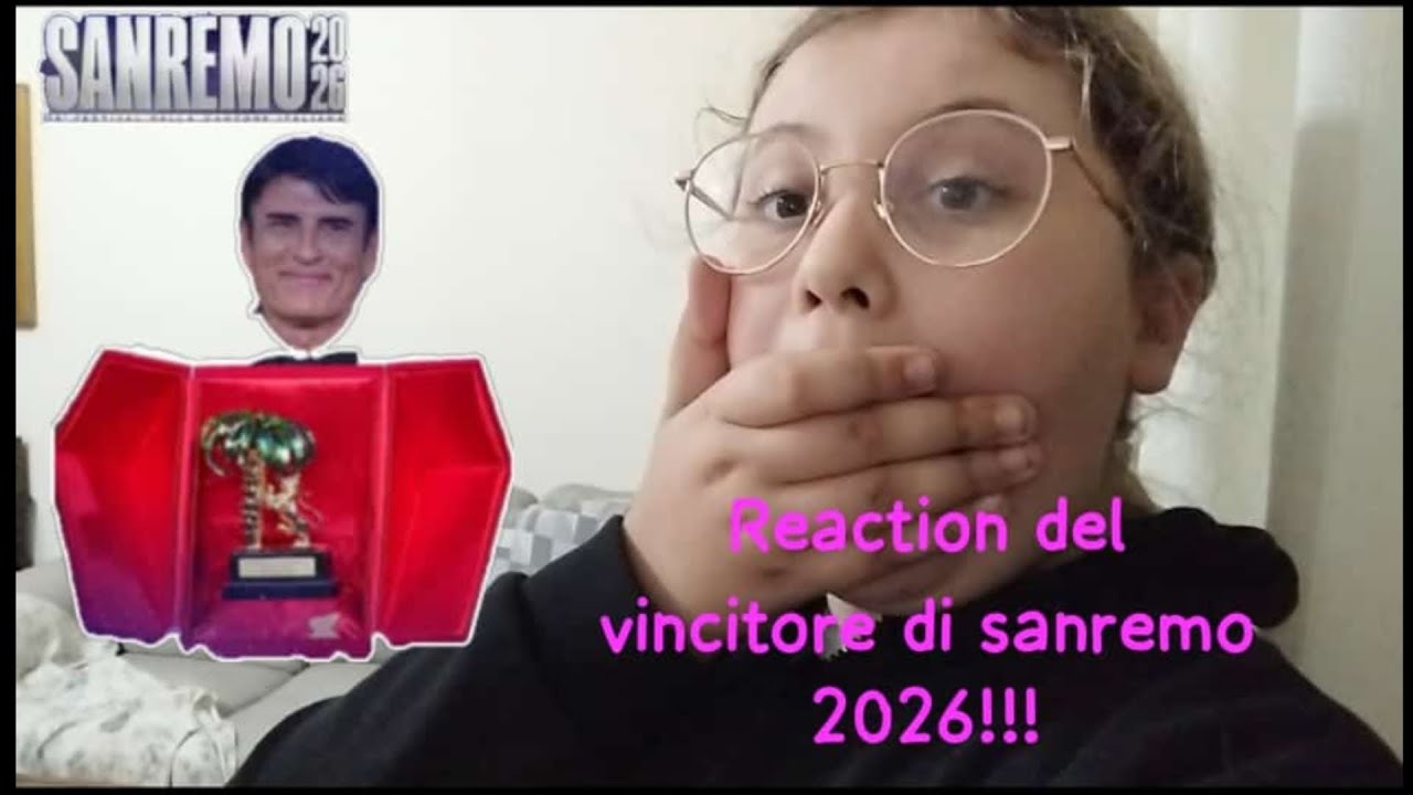 REACTION DEL VINCITORE DI SANREMO 2026! 