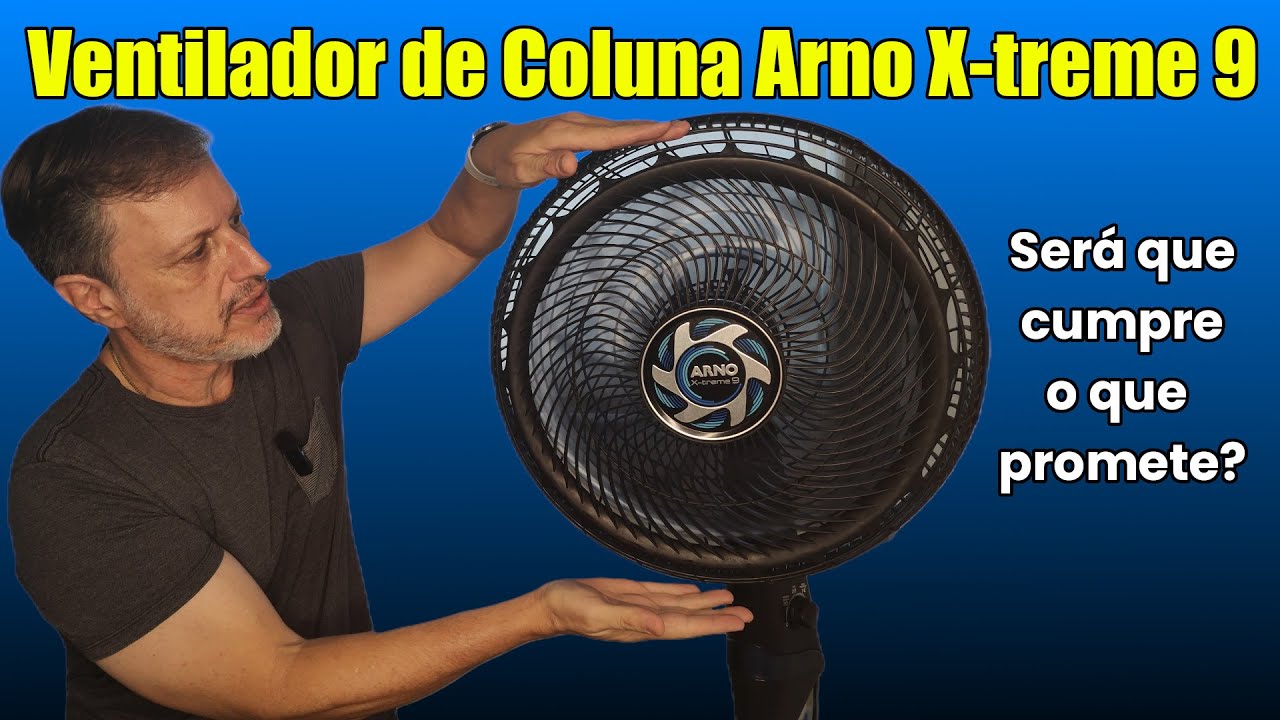 Ventilador de Coluna Arno X-treme 9 | Unboxing e Teste Completo