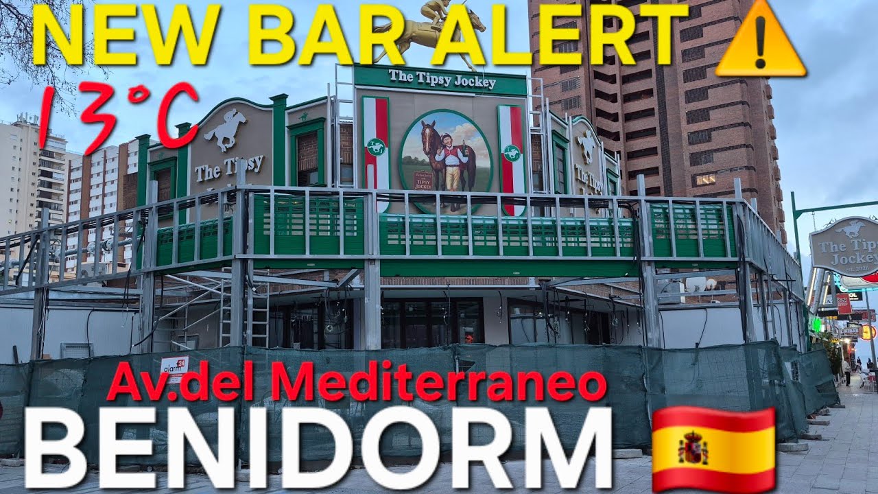 Benidorm - NEW BAR Coming To Av.Del Mediterraneo 🇪🇸 March 2026 | 4k-HDR Walking Tour 