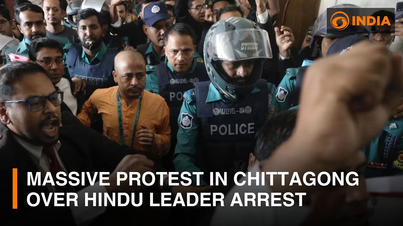Bangladesh: Massive protest in Chittagong over Hindu leader arrest