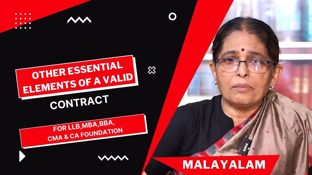OTHER ESSENTIAL ELEMENTS OF A VALID CONTRACT