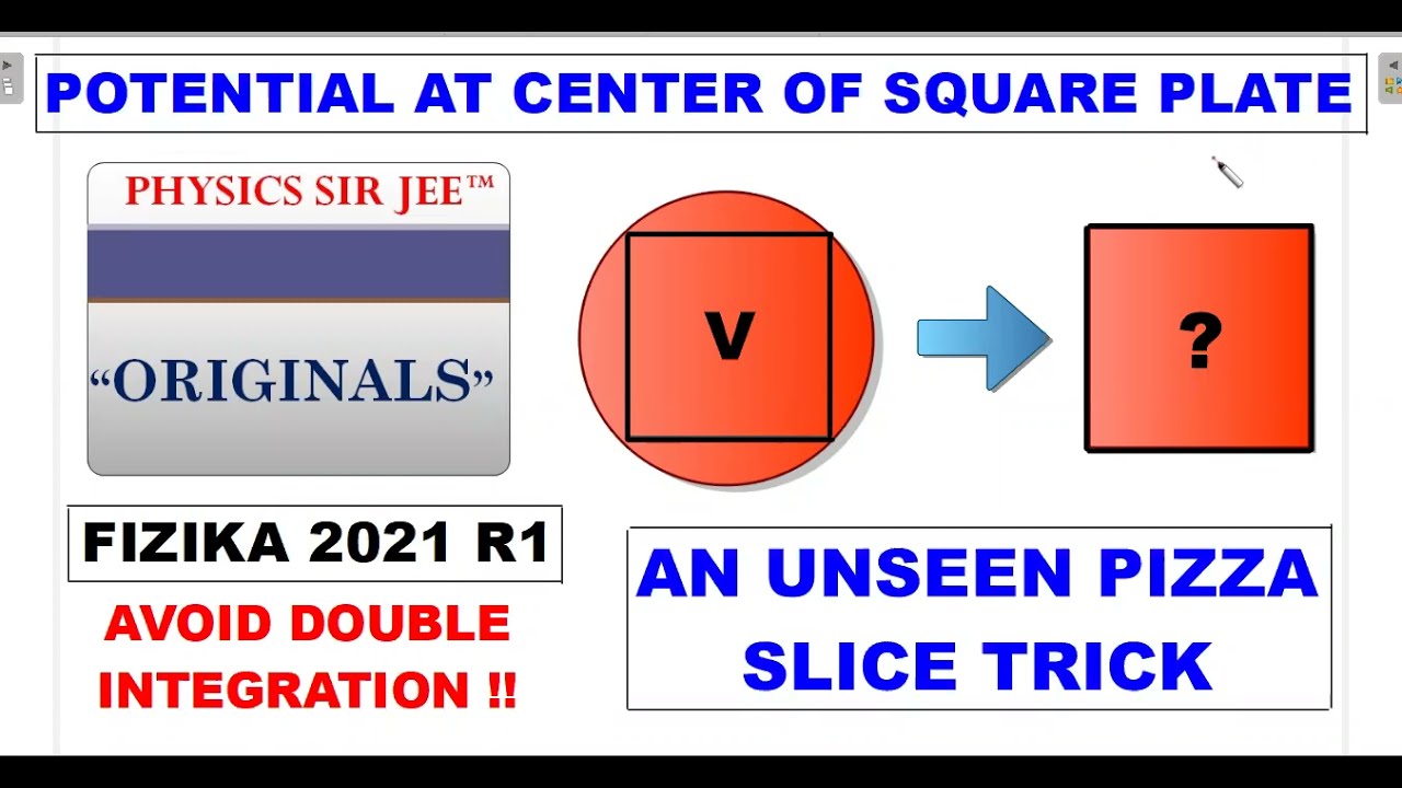 POTENTIAL AT THE CENTER OF SQUARE PLATE: A UNSEEN TRICK