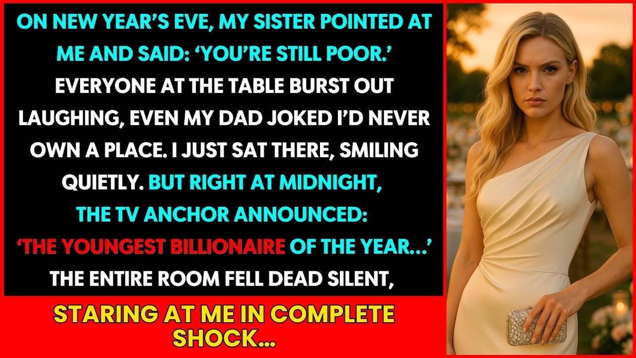On New Year’s Eve, My Sister Called Me ‘Poor’ – Then The Midnight News Said Youngest Billionaire
