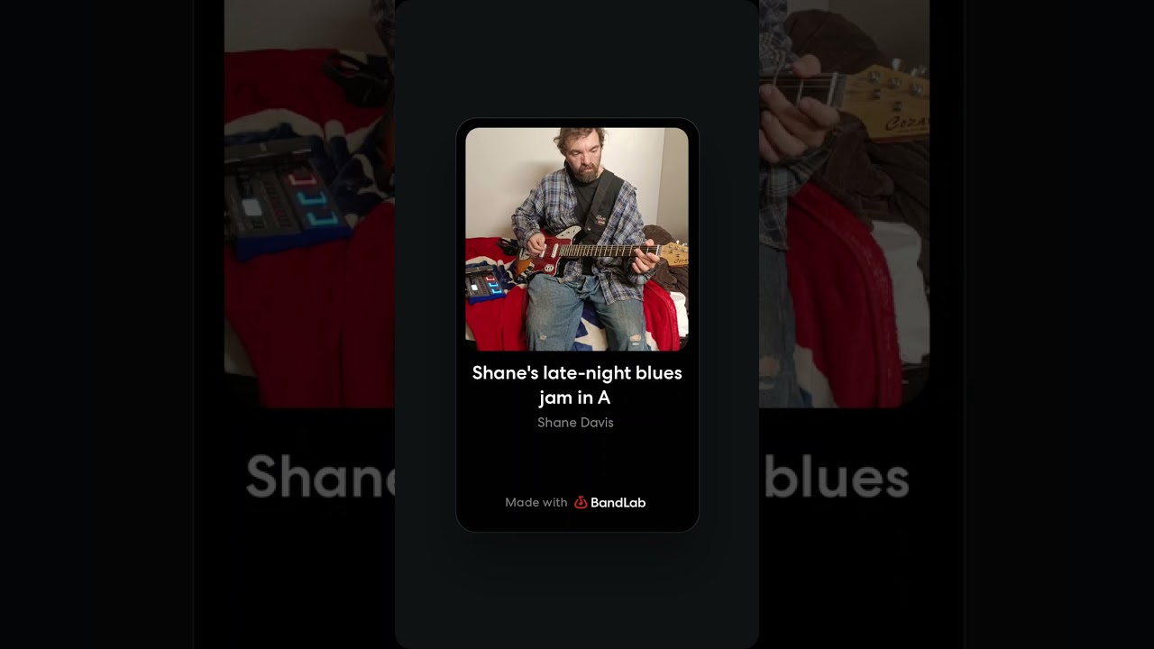 Shane's late-night blues jam in A