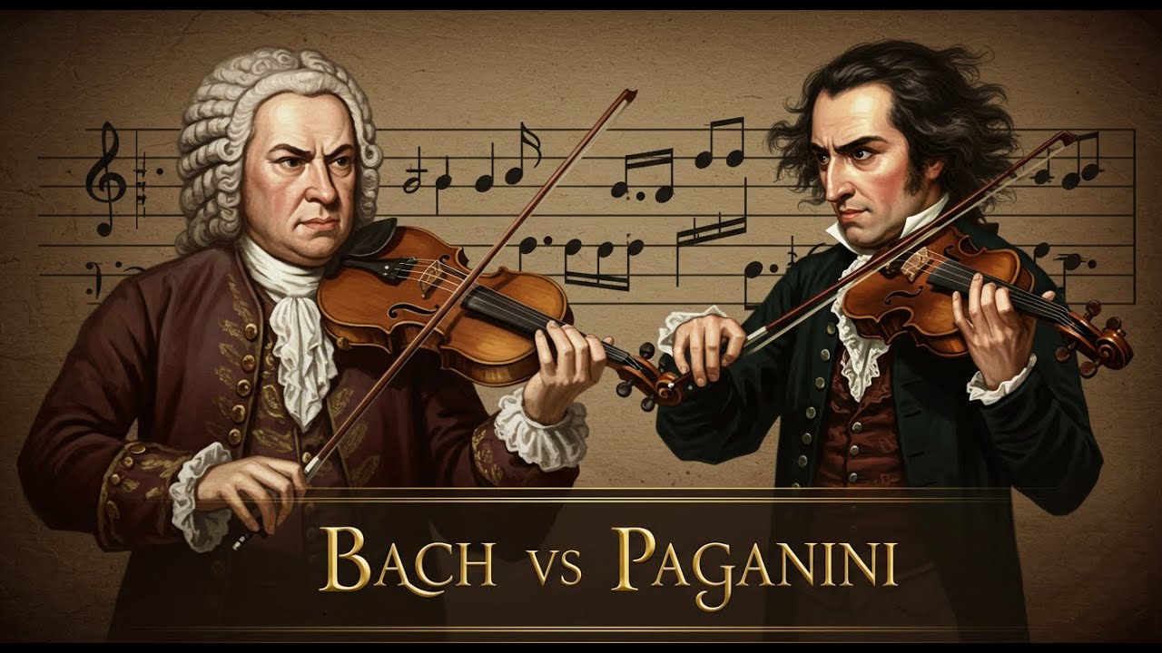 🎻 Bach vs Paganini Epic Classical Violin Duel of the Greatest Masters