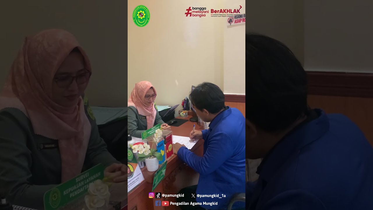 Pendaftaran Perkara Melalui E-Court di Pengadilan Agama Mungkid #mahkamahagung #badilag #pamungkid
