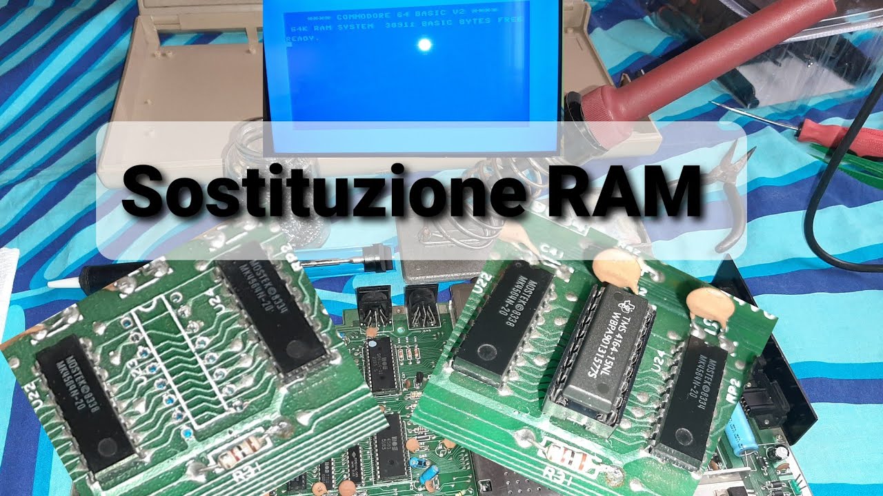 #3 Commodore 64 guasto: provo a ripararlo. Parte 3 #commodore64 #c64 #c64blankscreen #c64blackscreen