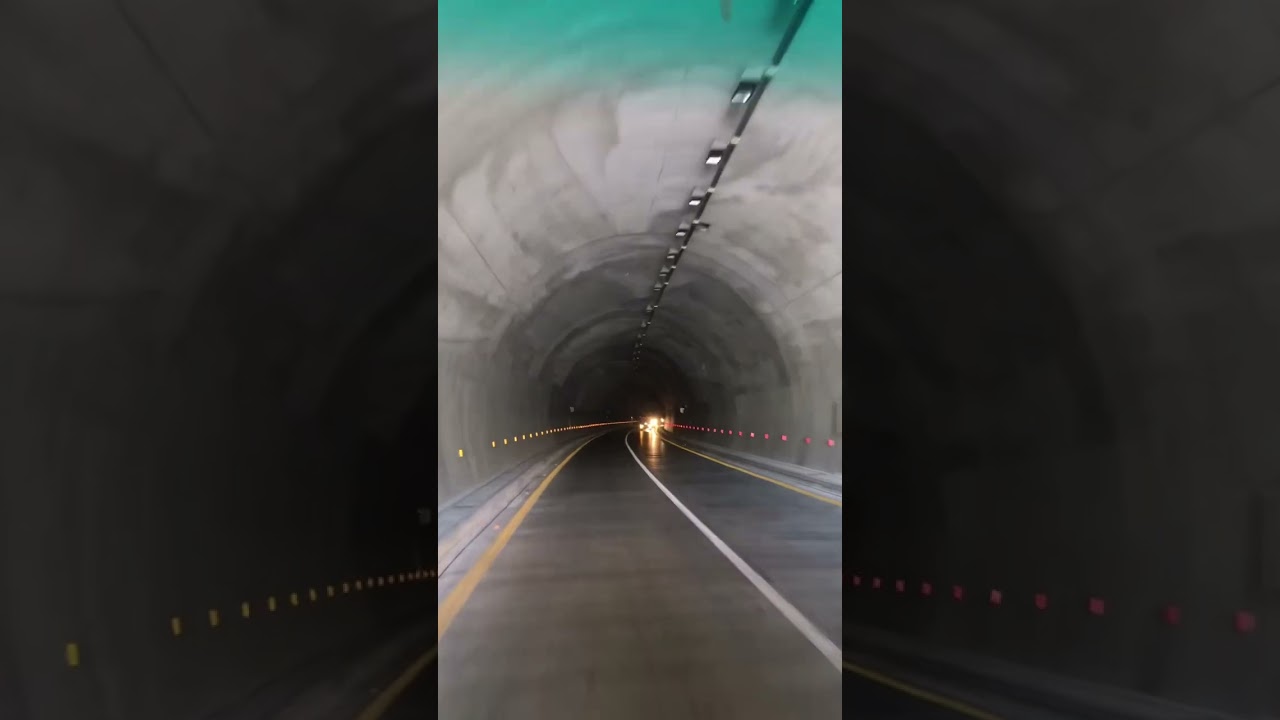 Second Longest Tunnel In Asia , Attabad Tunnel Karakoram Highway Hunza 🇵🇰 #travel #mountains