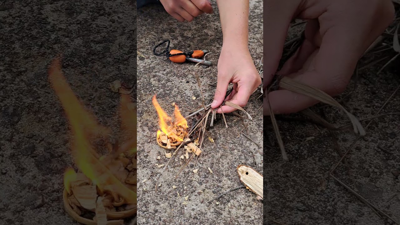 vuur maken in zweden 2/3 #zweden #nature #family #gaaf#bushcraft