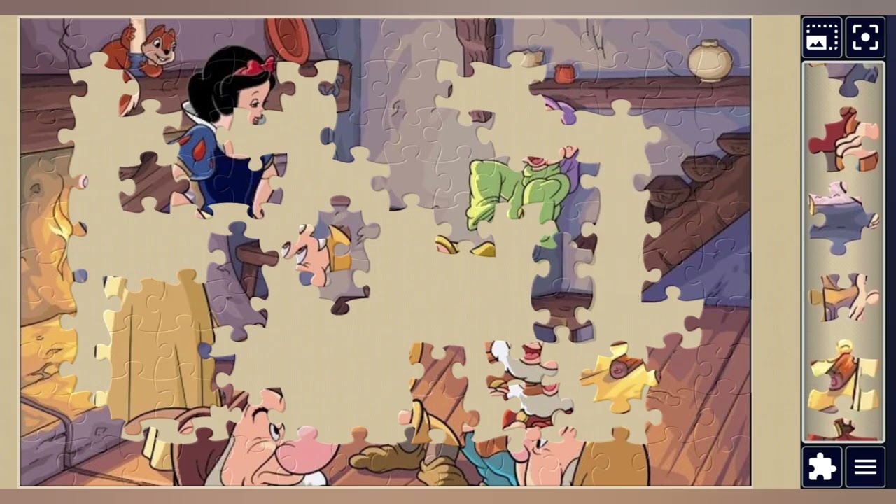 Snow White & Seven Dwarfs:Kitchen Surprise👑❄️🧙‍♂️7️⃣✨️🪄//Jigsaw puzzles🧩//jigsaw puzzles journey🧩🧩//