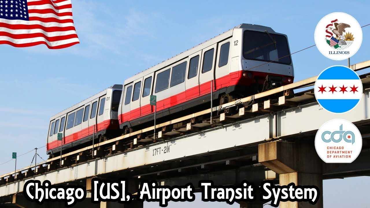 Chicago O'Hare airport, Etats-unis [USA] ATS VAL 256 Train - Terminal 1 → Remote Parking lots