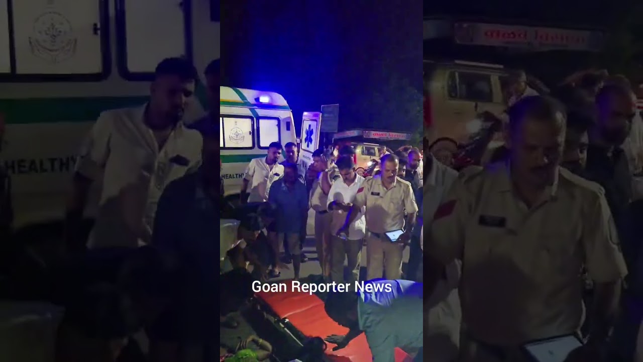 Goan Reporter:: Mla Shetye stopped to help an accident victim, and immediately summoned Ambulance