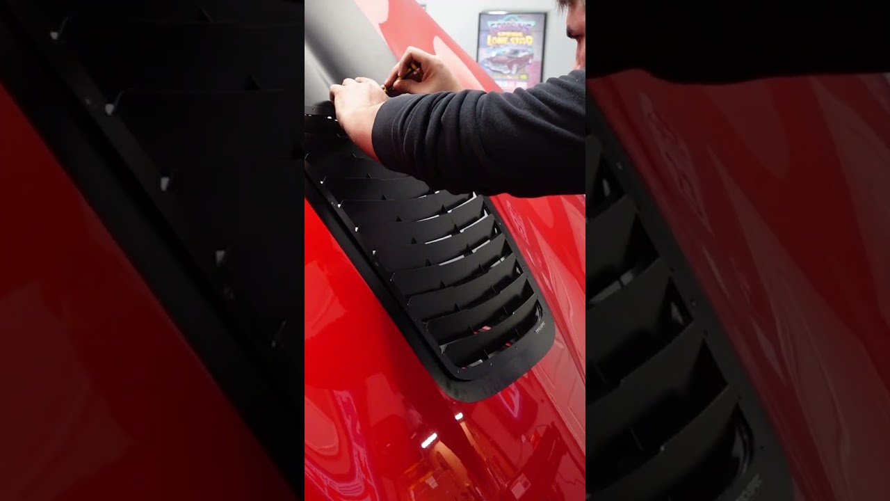 Installing A GIANT Hood Vent On My C5 CORVETTE