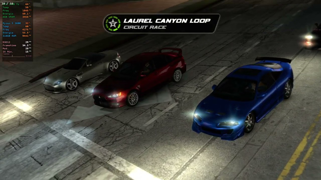 Midnight Club: Los Angeles (Xenia) 60 FPS Lossless Scaling Frame Generation 3.0