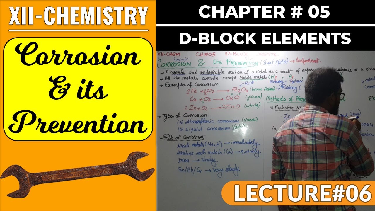 Corrosion & its Prevention || Short Note || CH#5 || D-Block Elements || XII-Chemistry || Sindh Board