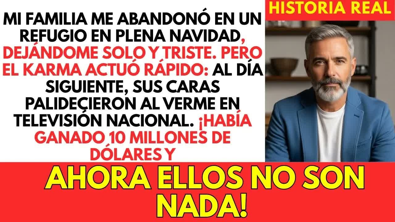 Mi Familia Me Dejó En Un Refugio En Navidad; Al Día Siguiente Gané $10 Millones En TV.