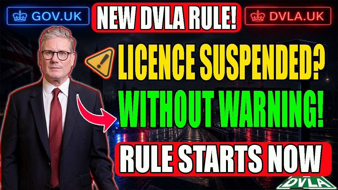ПРЕДУПРЕЖДЕНИЕ для водителей в Великобритании: новое правило DVLA может привести к приостановке д...