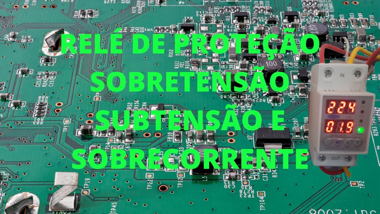 RELÉ DE DE PROTEÇÃO DE SOBRETENSÃO , SUBTENSÃO E SOBRE CORRENTE.