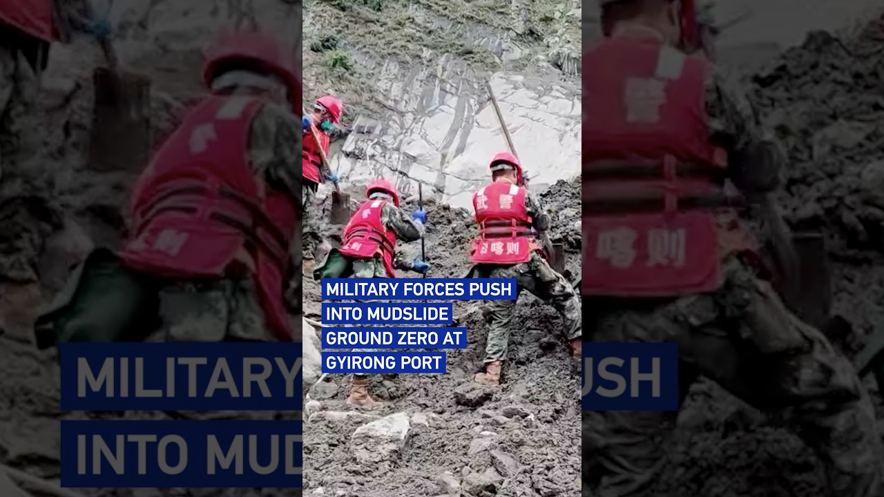 Military forces push into mudslide ground zero at Gyirong Port