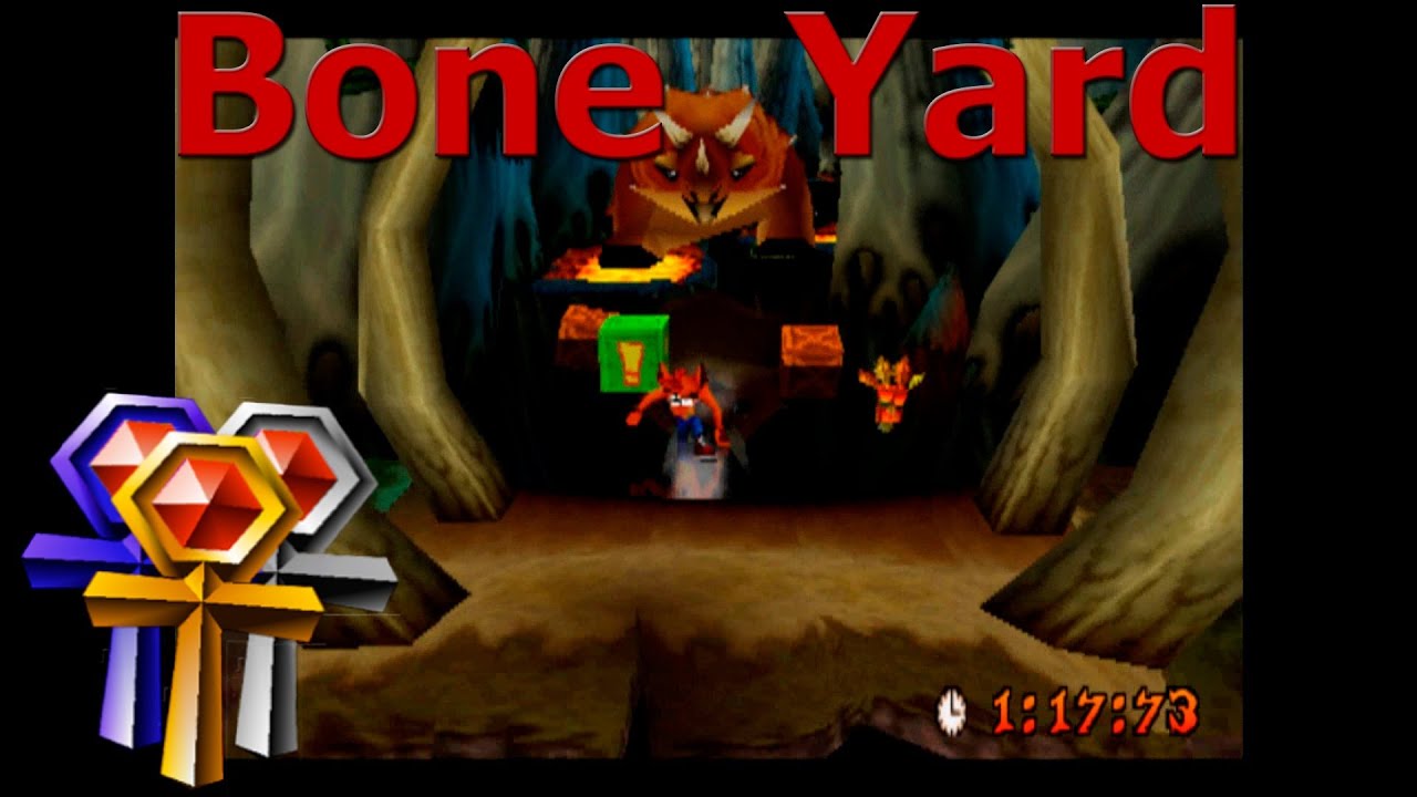 Bone Yard - Platinum Relic - Crash Bandicoot 3 Warped - 105% Playthrough (Part #31)