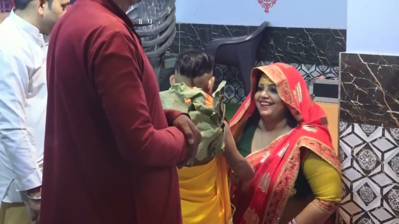 मेरे प्रिय शिष्य उद्धव का यज्ञोपवीत संस्कार श्री धाम वृंदावन 