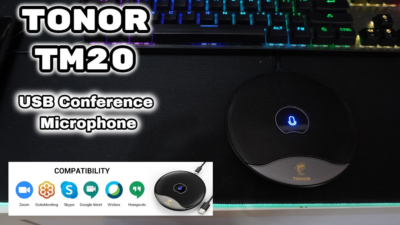 Game Up! your Home Office on a Budget! The TONOR TM20 Conference Microphone Review & Demo
