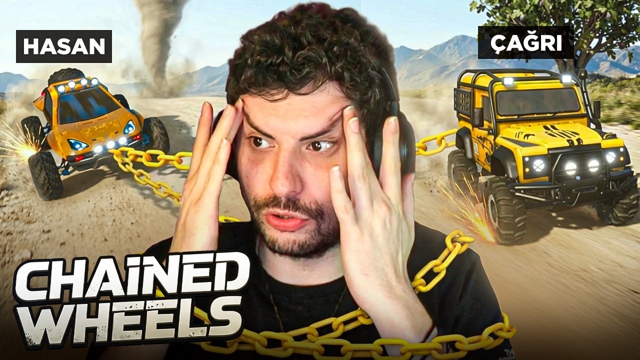 ZİNCİRLE BAĞLI OLDUĞUMUZ ARAÇLARLA PARKUR YAPMAK! | Chained Wheels