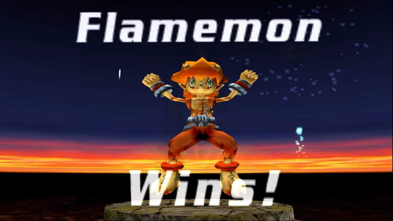 Digimon Rumble Arena 2 - Gameplay PS2 (Flamemon)
