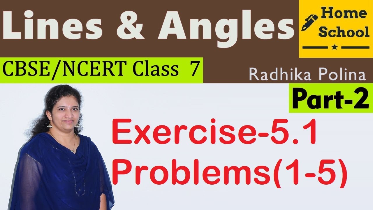 Lines & Angles| Part-2| Class 7|Exercise-5.1|Problems(1-5)|Mathematics| NCERT / CBSE