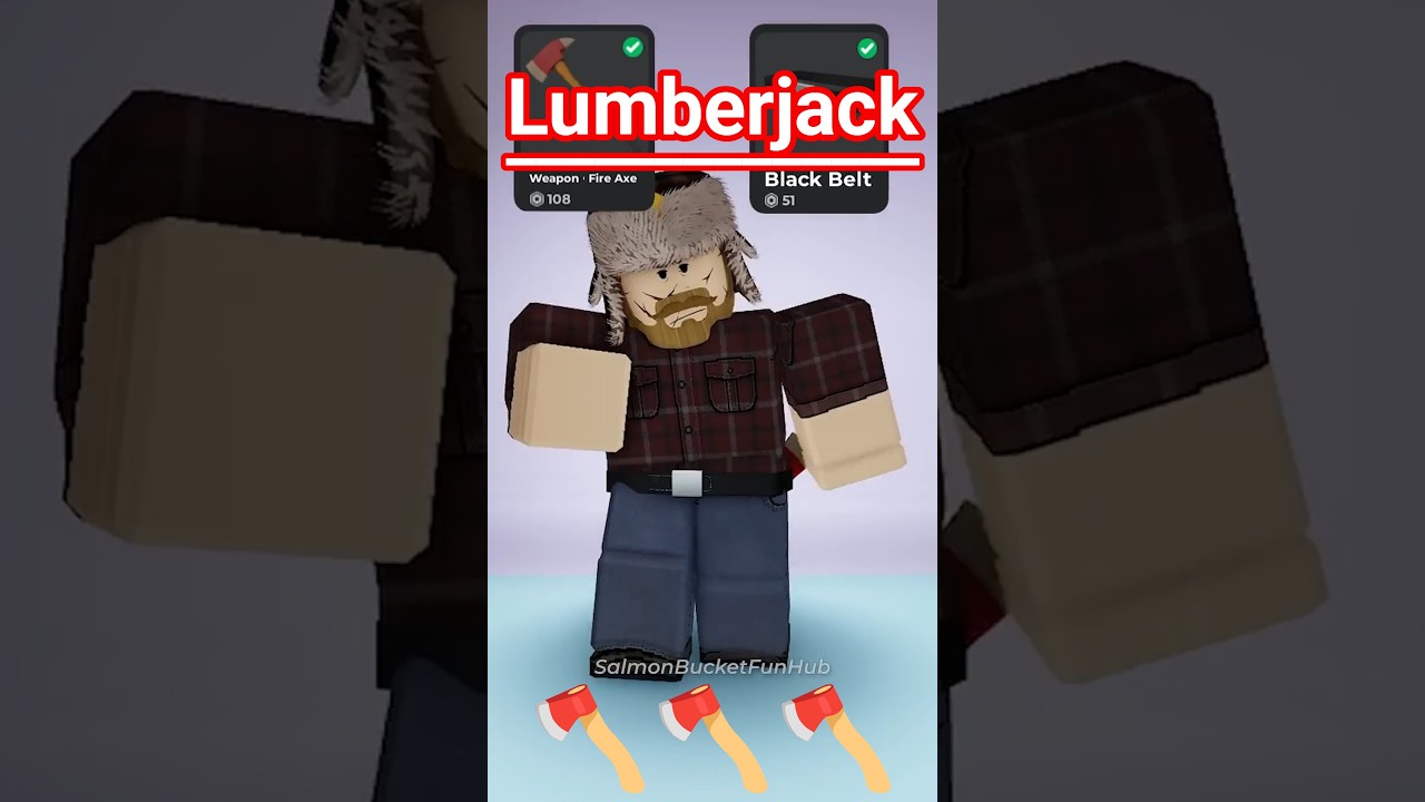 How to make LUMBERJACK avatar 99 nights in the forrest 🪓 #99nightsintheforrest #robloxavatar #roblox