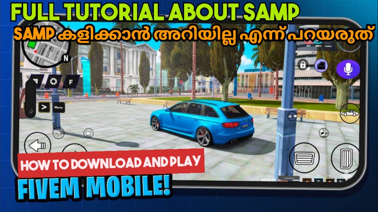 HOW TO DOWNLOAD FIVEM OR SAMP  IN MOBILE || SAMP FULL TUTORIAL FOR BEGINNERS MALAYALAM || A TO Z 