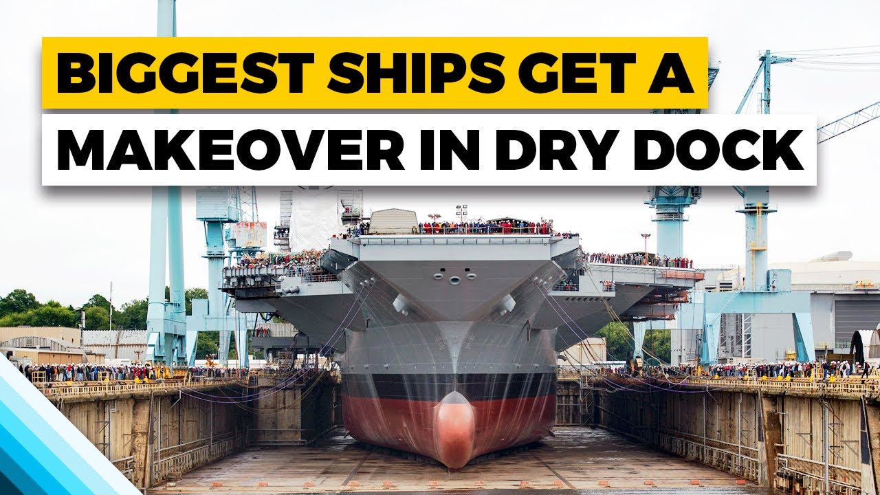 US Navy's BIGGEST Ships Get a Makeover in Dry Dock!
