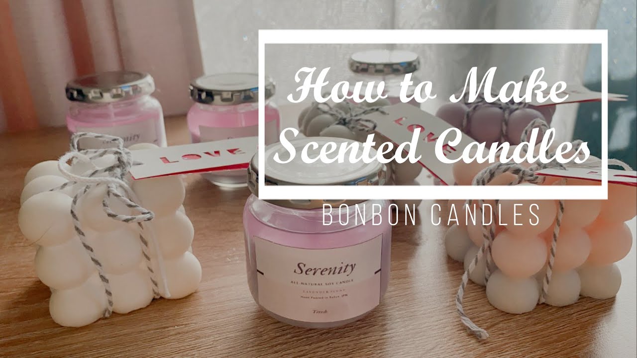 My First DIY scented candles and Bubble candles