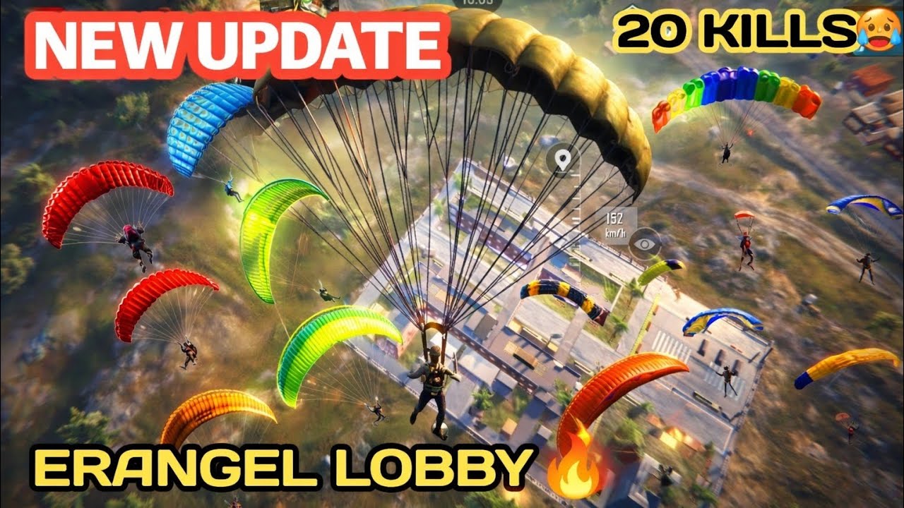 NEW UPDATE | NEW GAMEPLAY 20 KILLS🔥ERANGEL LOBBY🥵
