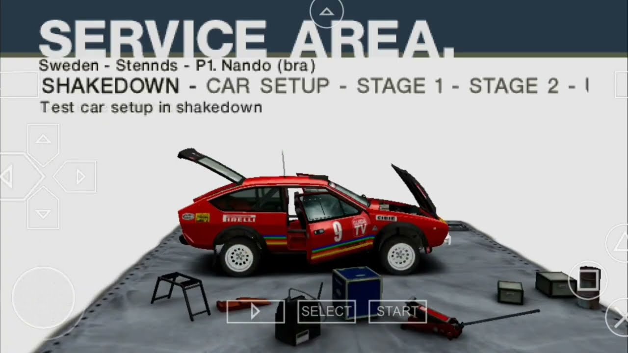 Alfa Romeo Alfetta GTV 1974 (Colin Mcrae Plus (PSP)) Gameplay 